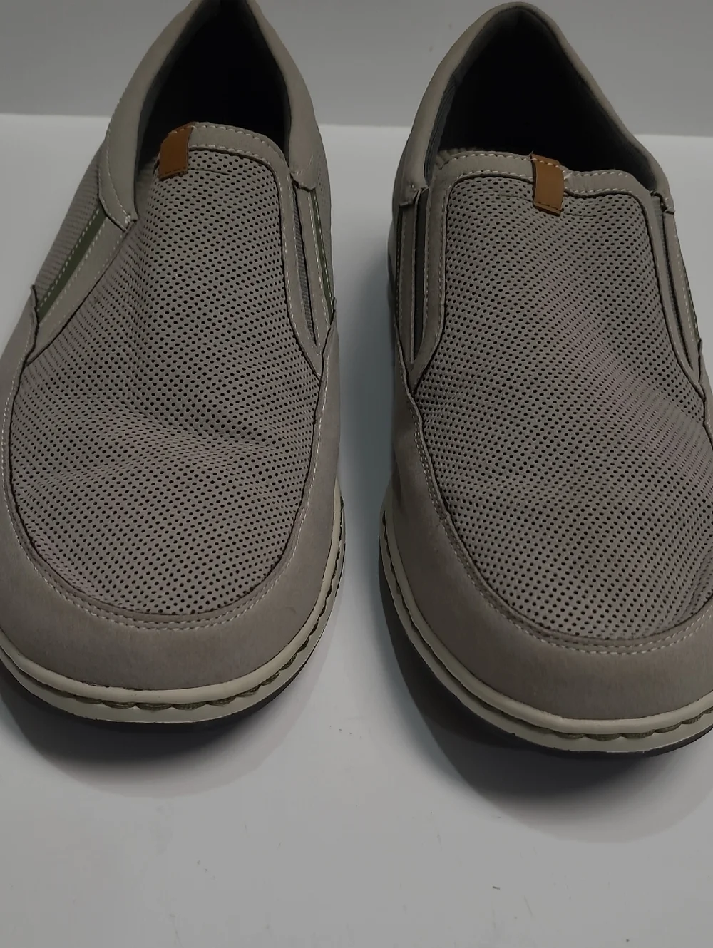 Dunham Fitsync by New Balance Slip-On Shoes in Light Gray - Size 12 2E Width